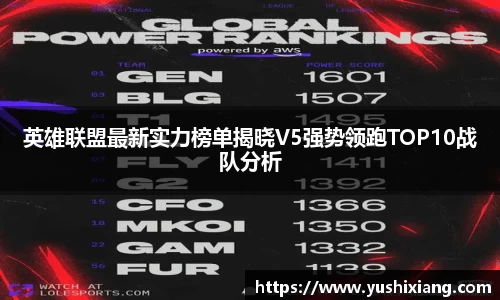 英雄联盟最新实力榜单揭晓V5强势领跑TOP10战队分析